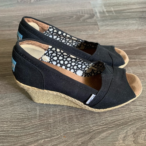 toms black heels